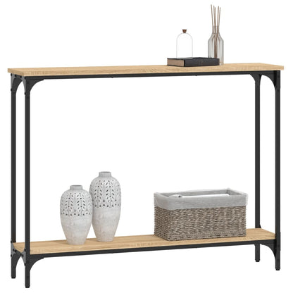 Tavolino Consolle Rovere Sonoma 100x22,5x75cm Legno Multistrato | homemem39