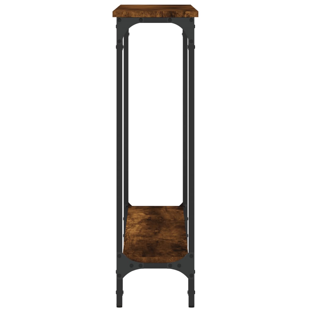 Tavolino Consolle Rovere Fumo 100x22,5x75cm Legno Multistrato | homemem39