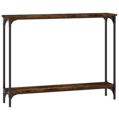 Tavolino Consolle Rovere Fumo 100x22,5x75cm Legno Multistrato | homemem39