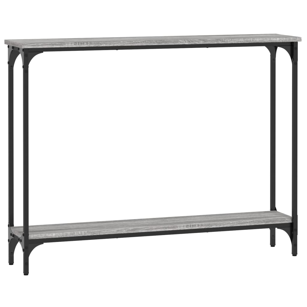 Tavolino Consolle Grigio Sonoma 100x22,5x75cm Legno Multistrato | homemem39
