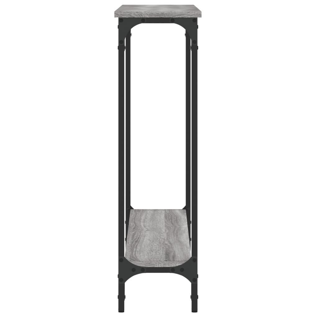 Tavolino Consolle Grigio Sonoma 100x22,5x75cm Legno Multistrato | homemem39