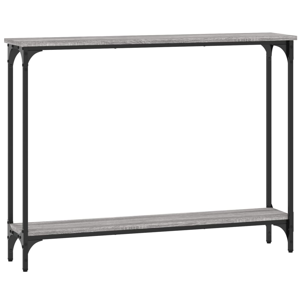 Tavolino Consolle Grigio Sonoma 100x22,5x75cm Legno Multistrato | homemem39
