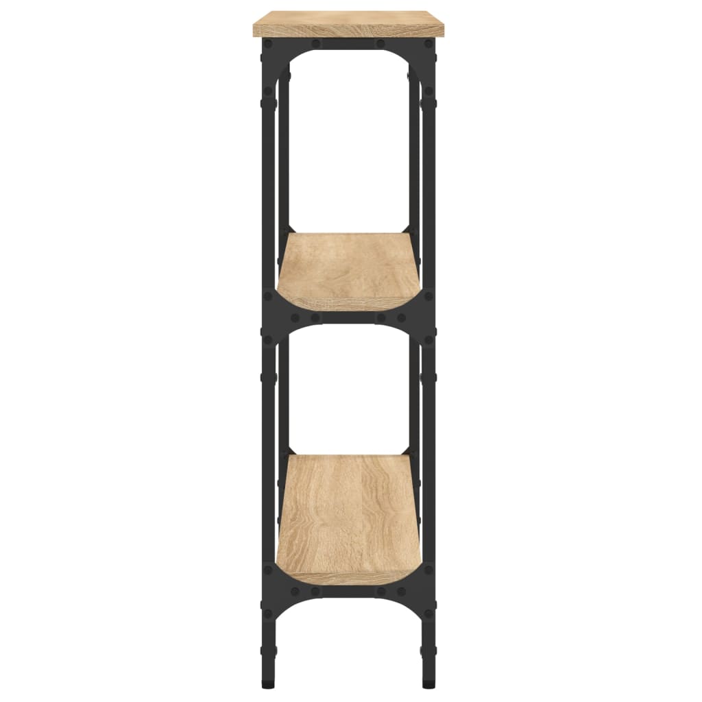 Tavolino Consolle Rovere Sonoma 75x22,5x75cm Legno Multistrato - homemem39