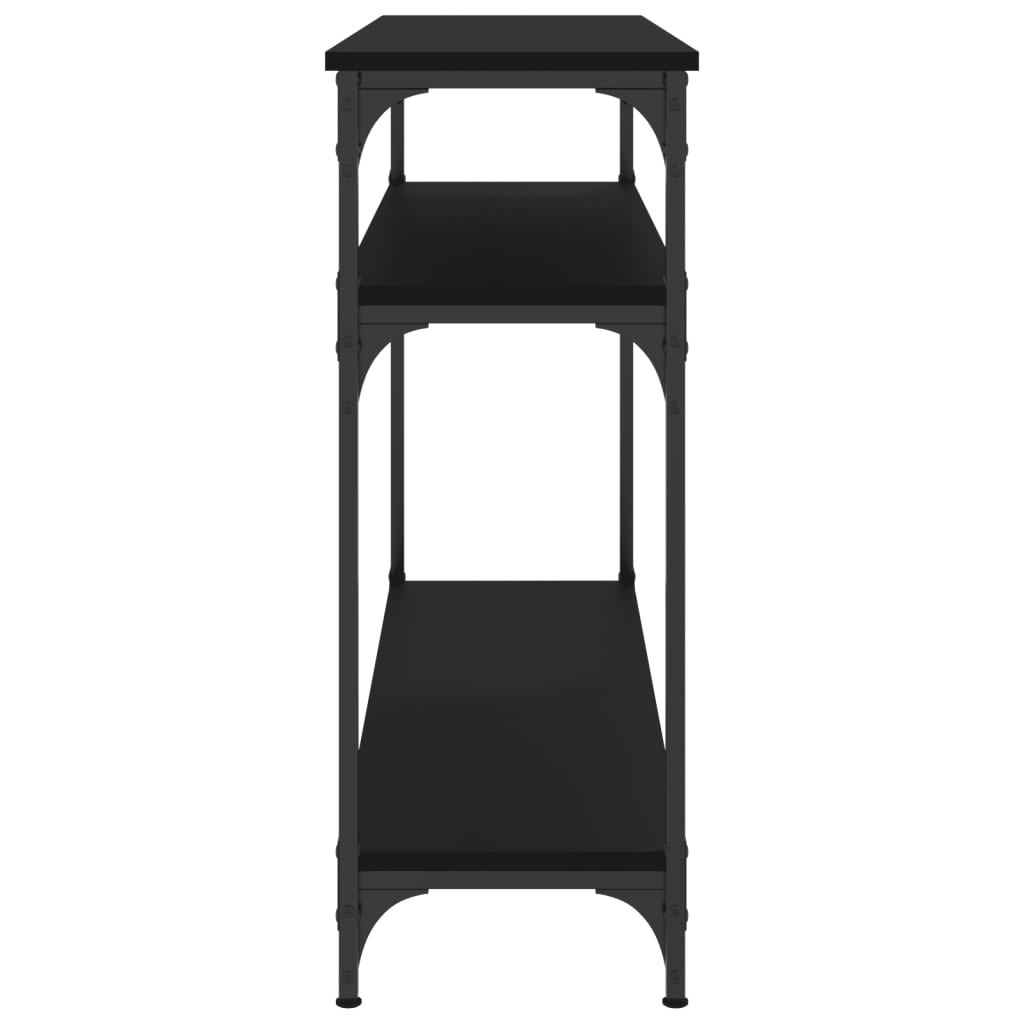 Tavolino Consolle Nero 100x29x75 cm in Legno Multistrato - homemem39
