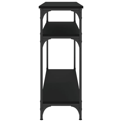 Tavolino Consolle Nero 100x29x75 cm in Legno Multistrato - homemem39