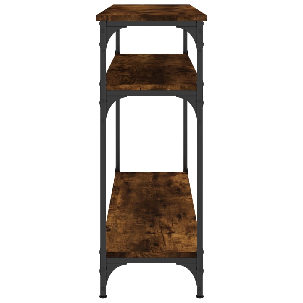 Tavolo Consolle Rovere Fumo 100x29x75 cm Legno Multistrato - homemem39