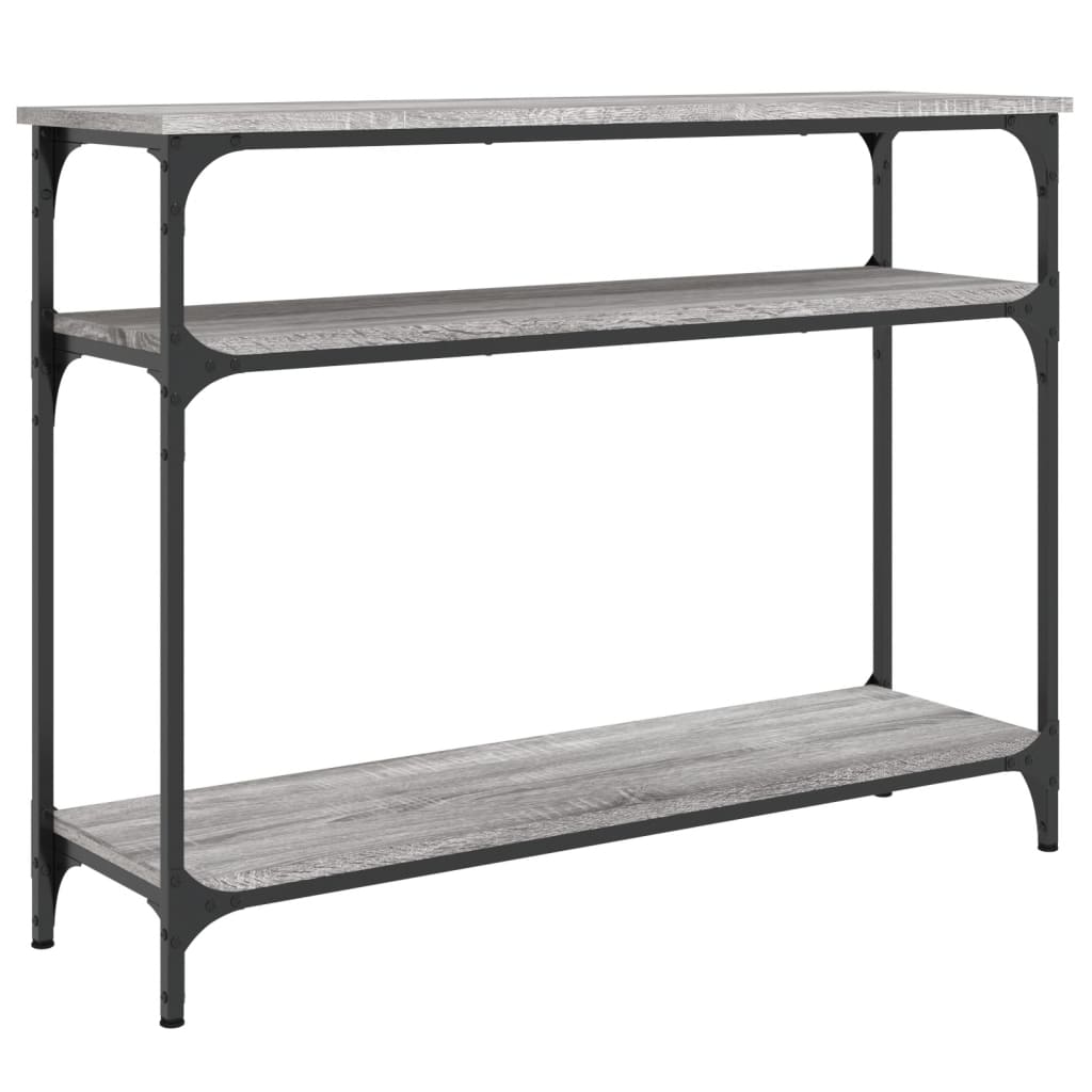 Tavolo Consolle Grigio Sonoma 100x29x75 cm in Legno Multistrato - homemem39