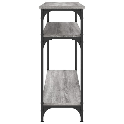 Tavolo Consolle Grigio Sonoma 100x29x75 cm in Legno Multistrato - homemem39
