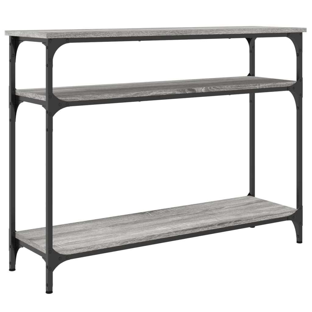 Tavolo Consolle Grigio Sonoma 100x29x75 cm in Legno Multistrato - homemem39