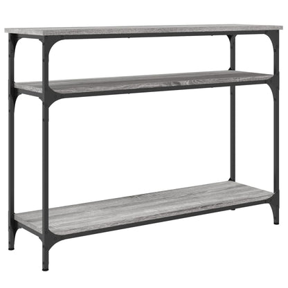 Tavolo Consolle Grigio Sonoma 100x29x75 cm in Legno Multistrato - homemem39