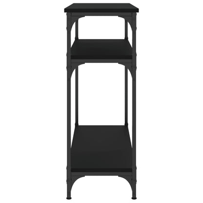 Tavolino Consolle Nero 75x29x75 cm in Legno Multistrato - homemem39