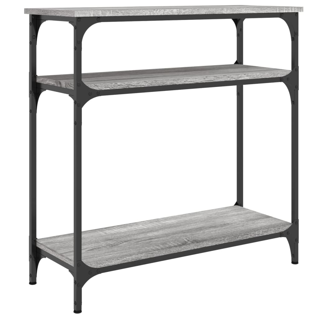 Tavolino Consolle Grigio Sonoma 75x29x75cm in Legno Multistrato - homemem39