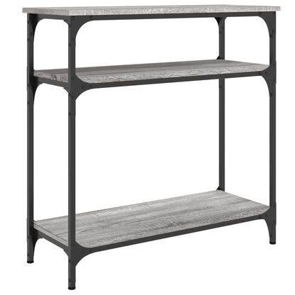 Tavolino Consolle Grigio Sonoma 75x29x75cm in Legno Multistrato - homemem39