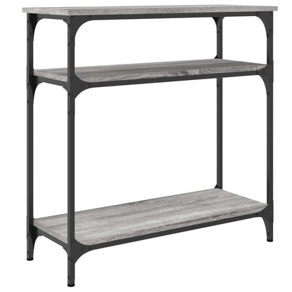 Tavolino Consolle Grigio Sonoma 75x29x75cm in Legno Multistrato - homemem39