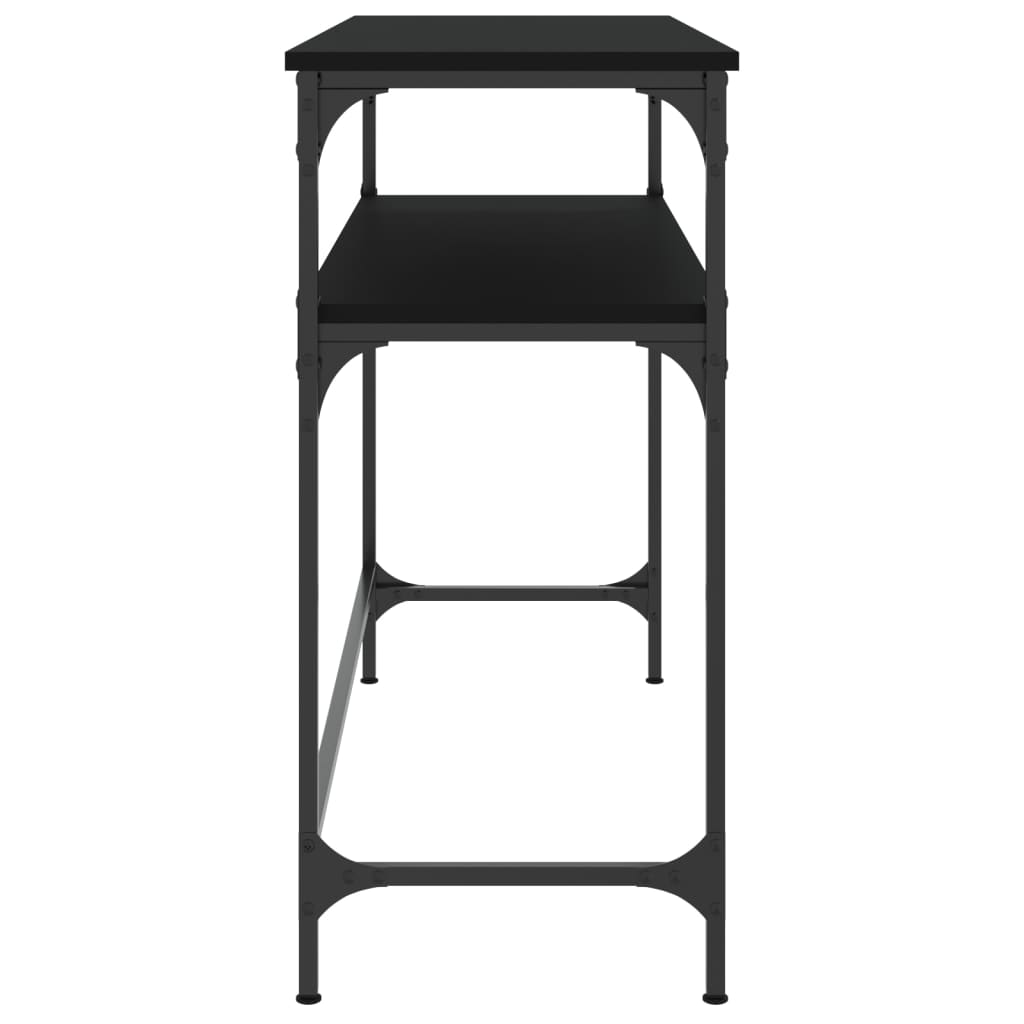 Tavolino Consolle Nero 100x35,5x75 cm in Legno Multistrato - homemem39