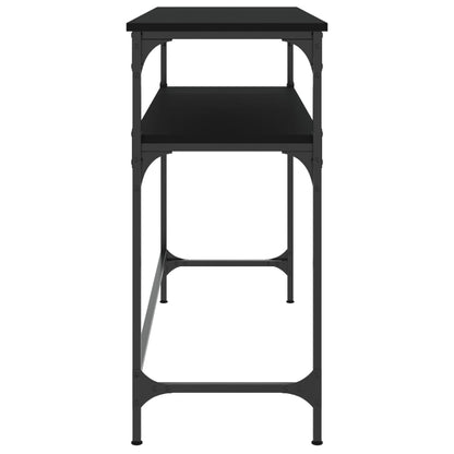 Tavolino Consolle Nero 100x35,5x75 cm in Legno Multistrato - homemem39