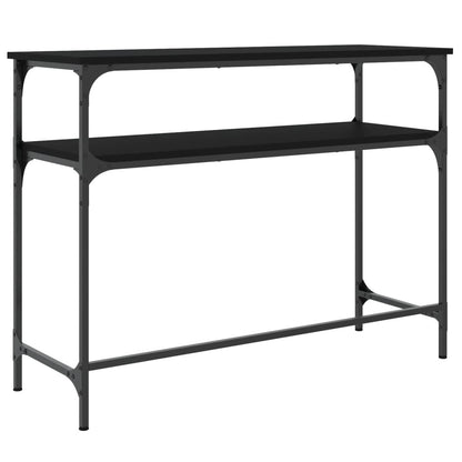 Tavolino Consolle Nero 100x35,5x75 cm in Legno Multistrato - homemem39