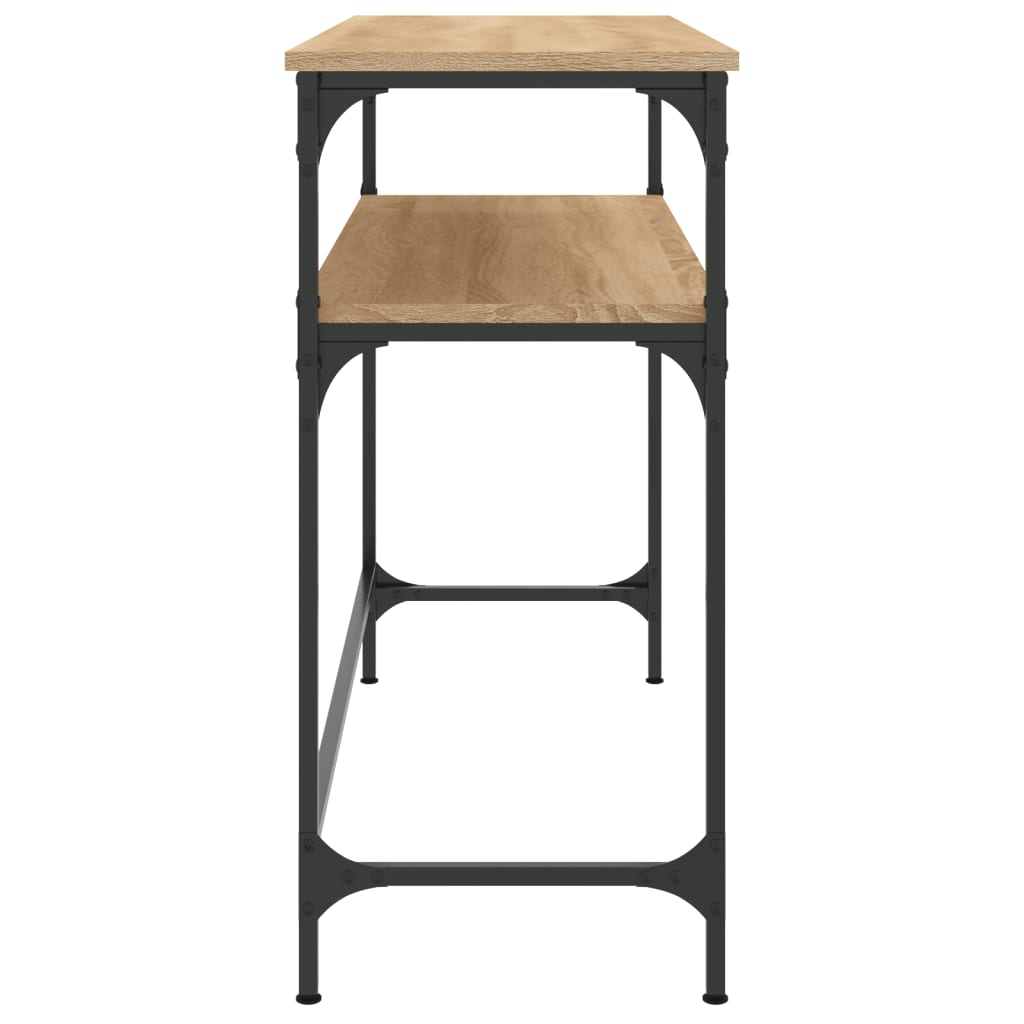 Tavolino Consolle Rovere Sonoma 100x35,5x75cm Legno Multistrato - homemem39
