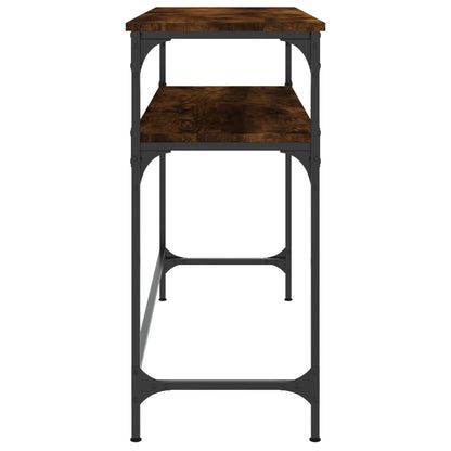 Tavolino Consolle Rovere Fumo 100x35,5x75cm Legno Multistrato