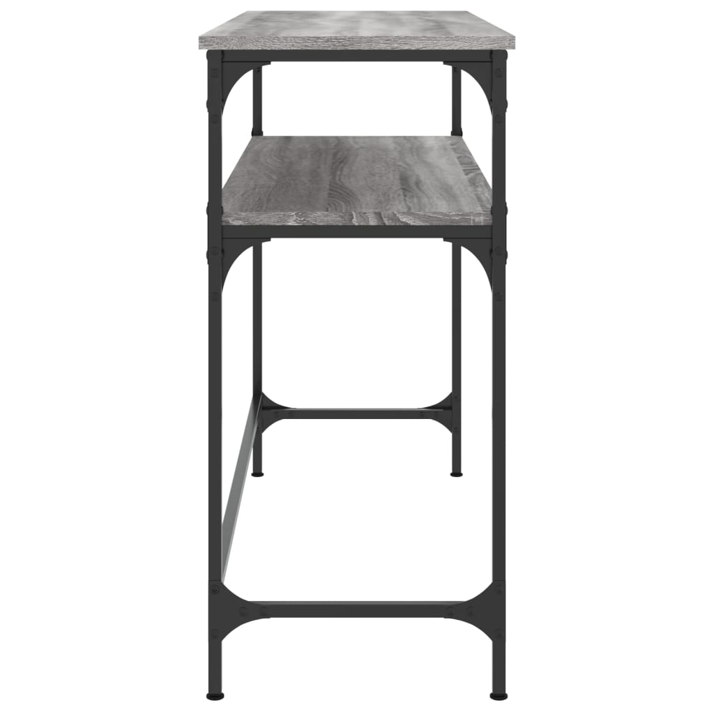 Tavolino Consolle Grigio Sonoma 100x35,5x75cm Legno Multistrato - homemem39