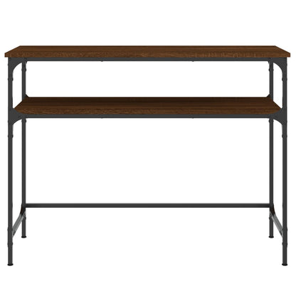 Tavolo Consolle Rovere Marrone 100x35,5x75 cm Legno Multistrato