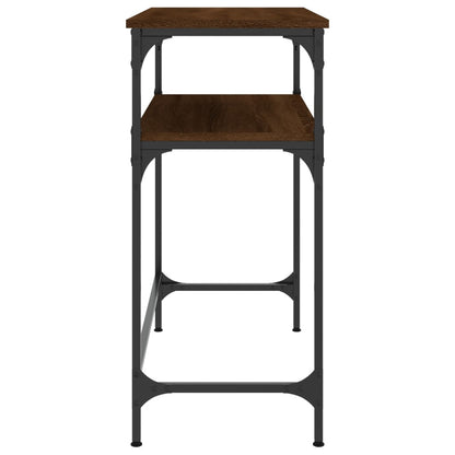 Tavolino Consolle Rovere Marrone 75x35,5x75cm Legno Multistrato - homemem39