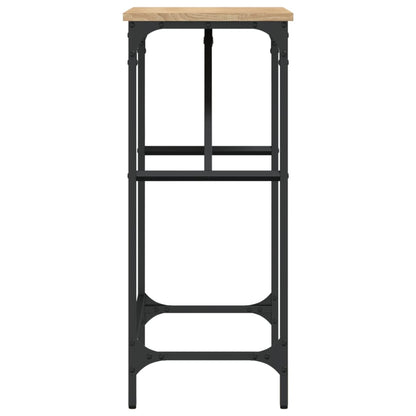 Tavolino Consolle Rovere Sonoma 75x32x75cm in Legno Multistrato