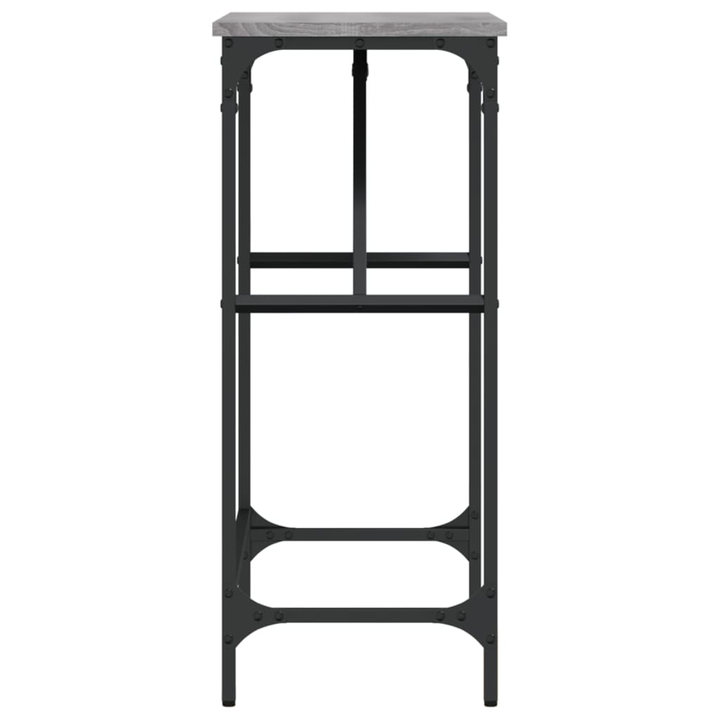 Tavolino Consolle Grigio Sonoma 75x32x75cm in Legno Multistrato - homemem39