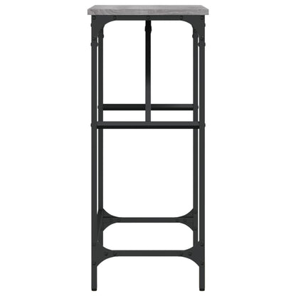 Tavolino Consolle Grigio Sonoma 75x32x75cm in Legno Multistrato - homemem39