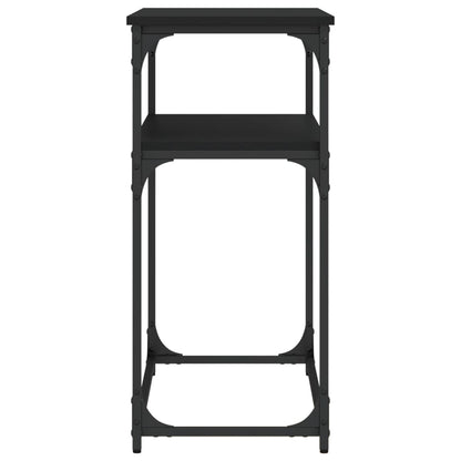 Tavolino Consolle Nero 100x35,5x75 cm in Legno Multistrato