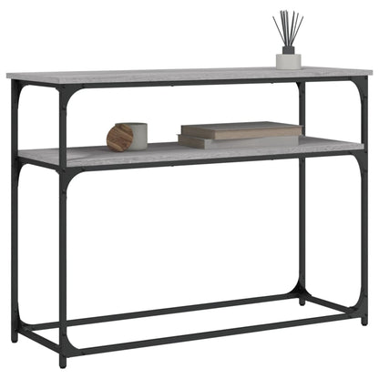 Tavolino Consolle Grigio Sonoma 100x35,5x75cm Legno Multistrato - homemem39
