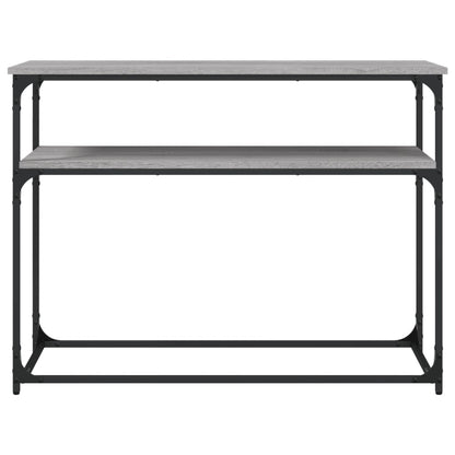 Tavolino Consolle Grigio Sonoma 100x35,5x75cm Legno Multistrato