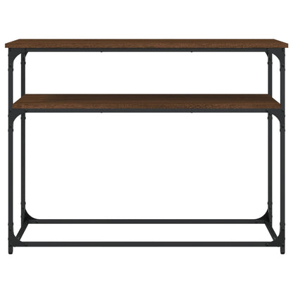 Tavolo Consolle Rovere Marrone 100x35,5x75 cm Legno Multistrato