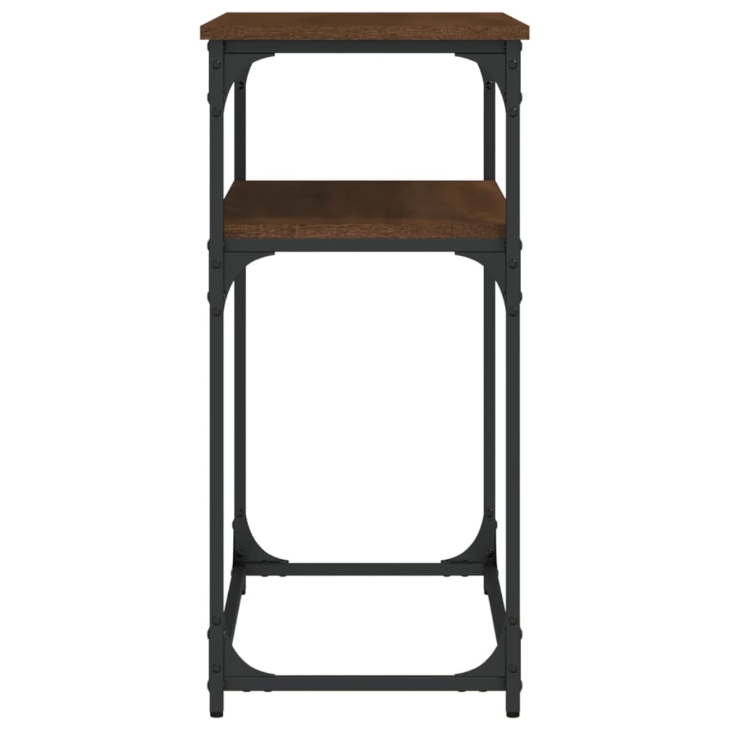 Tavolo Consolle Rovere Marrone 100x35,5x75 cm Legno Multistrato - homemem39