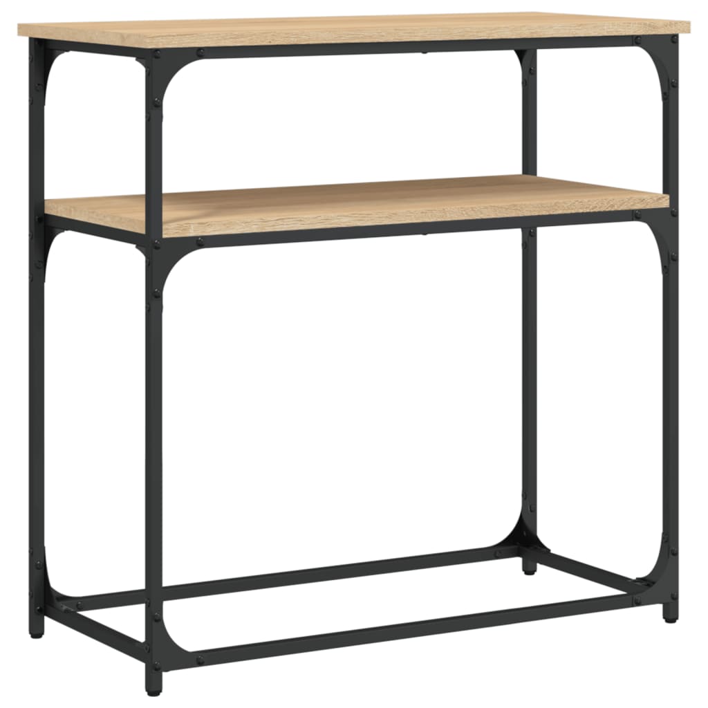Tavolino Consolle Rovere Sonoma 75x35,5x75cm Legno Multistrato | homemem39