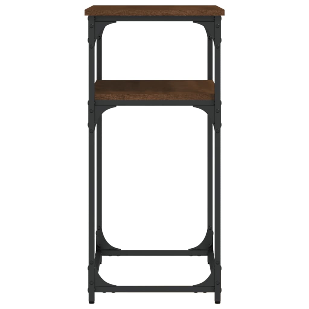 Tavolino Consolle Rovere Marrone 75x35,5x75cm Legno Multistrato - homemem39