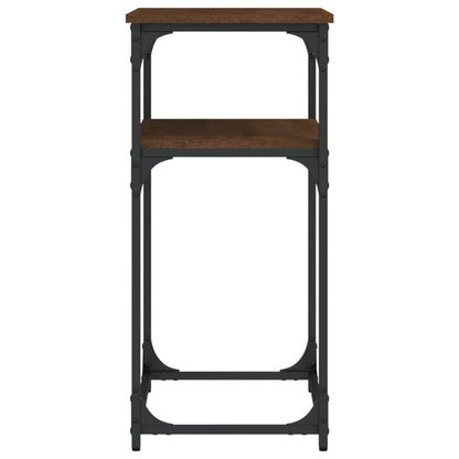 Tavolino Consolle Rovere Marrone 75x35,5x75cm Legno Multistrato - homemem39