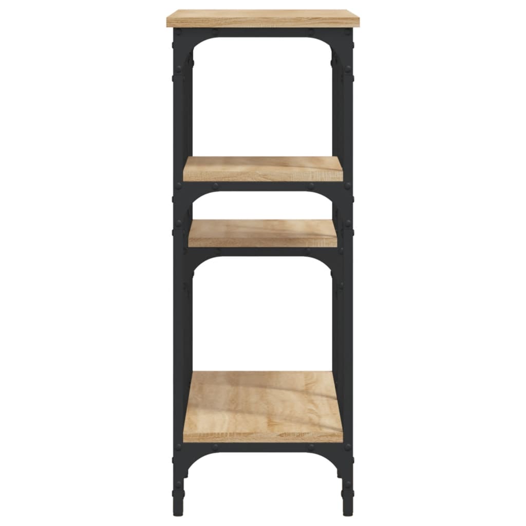 Tavolo Consolle Rovere Sonoma 80x29x75 cm in Legno Multistrato - homemem39