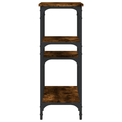 Tavolo Consolle Rovere Fumo 80x29x75 cm in Legno Multistrato - homemem39