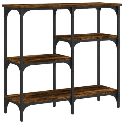 Tavolo Consolle Rovere Fumo 80x29x75 cm in Legno Multistrato - homemem39