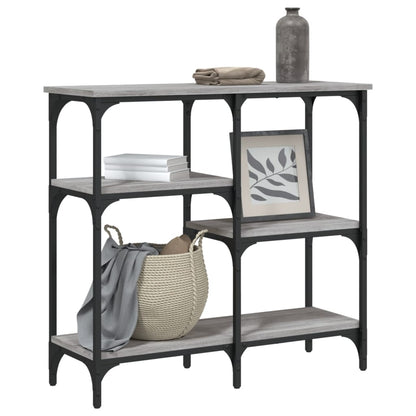 Tavolo Consolle Grigio Sonoma 80x29x75 cm in Legno Multistrato - homemem39