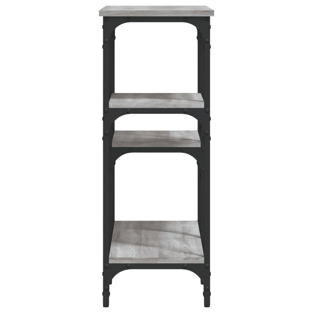 Tavolo Consolle Grigio Sonoma 80x29x75 cm in Legno Multistrato - homemem39