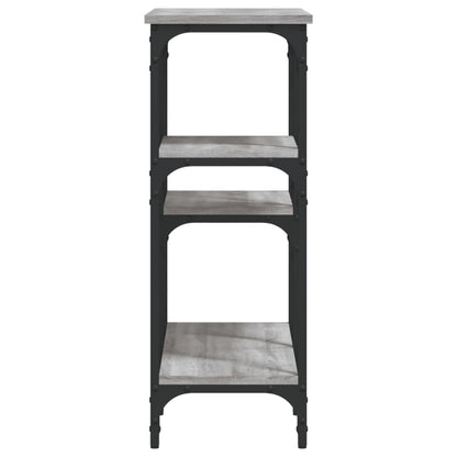 Tavolo Consolle Grigio Sonoma 80x29x75 cm in Legno Multistrato - homemem39