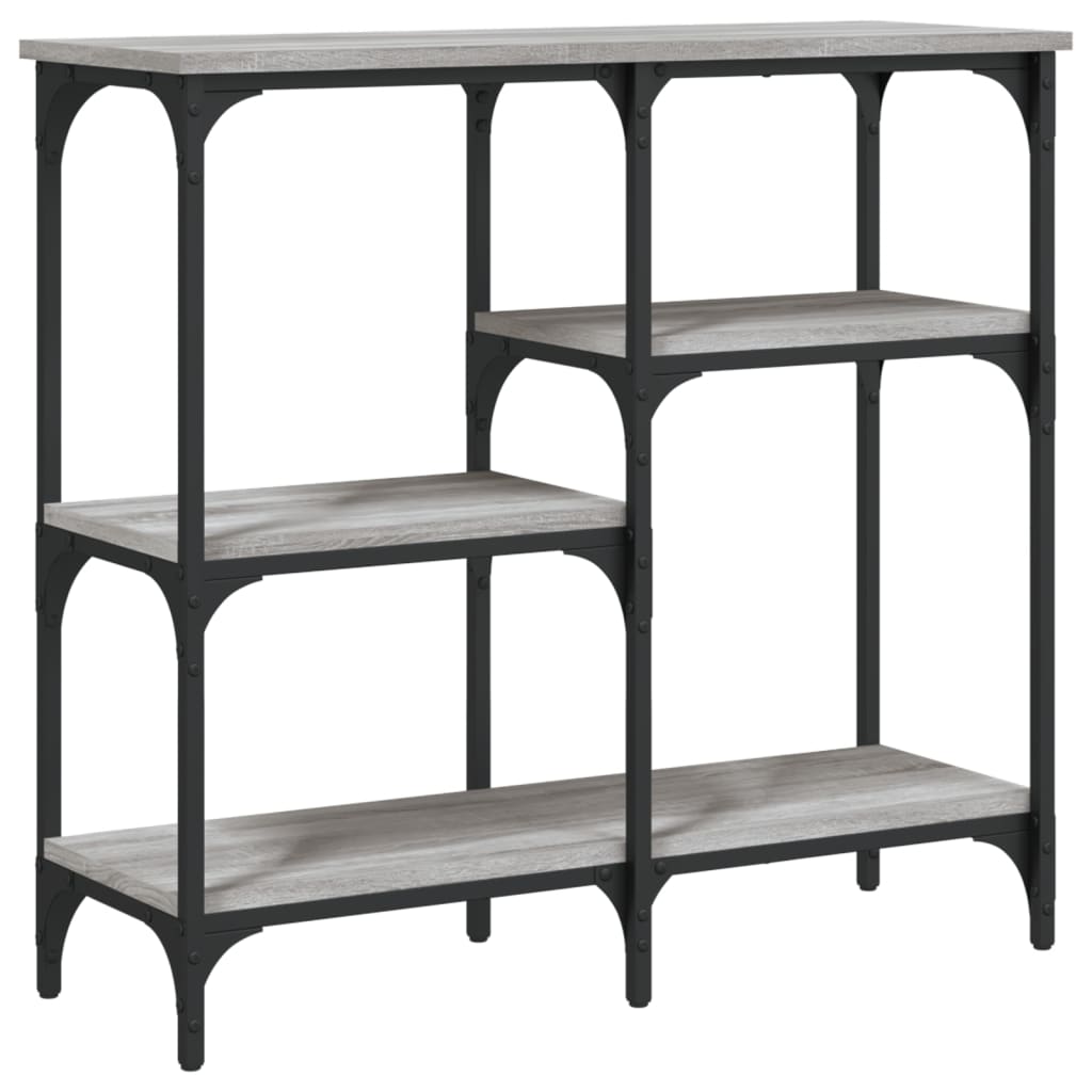 Tavolo Consolle Grigio Sonoma 80x29x75 cm in Legno Multistrato - homemem39