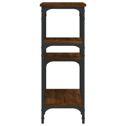 Tavolino Consolle Rovere Marrone 80x29x75 cm Legno Multistrato - homemem39