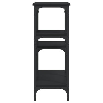 Tavolino Consolle Nero 102x29x75 cm in Legno Multistrato - homemem39
