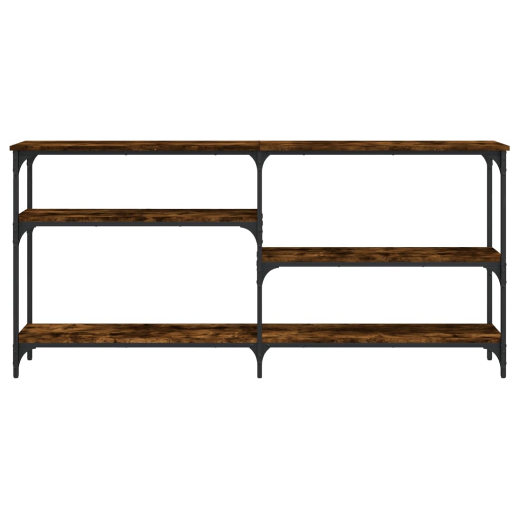 Tavolo Consolle Rovere Fumo 160x29x75 cm in Legno Multistrato | homemem39