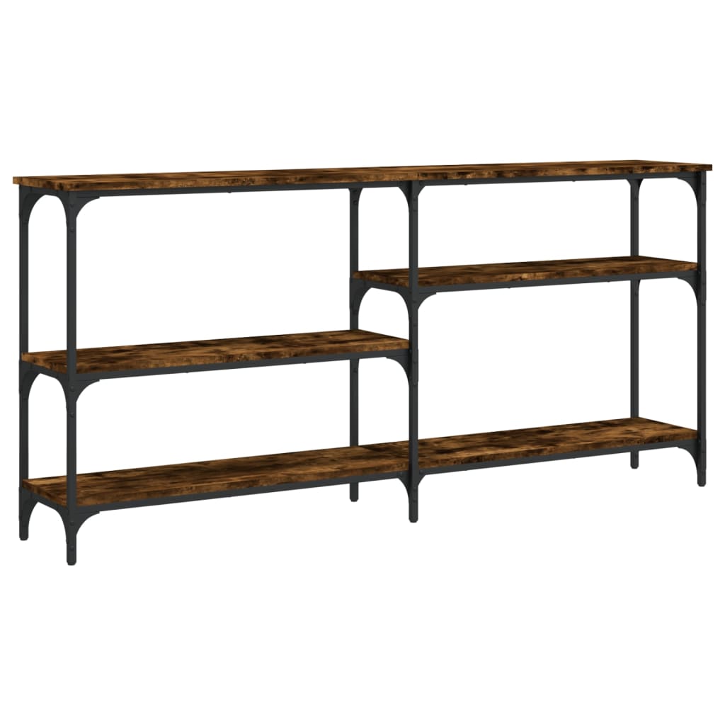 Tavolo Consolle Rovere Fumo 160x29x75 cm in Legno Multistrato - homemem39