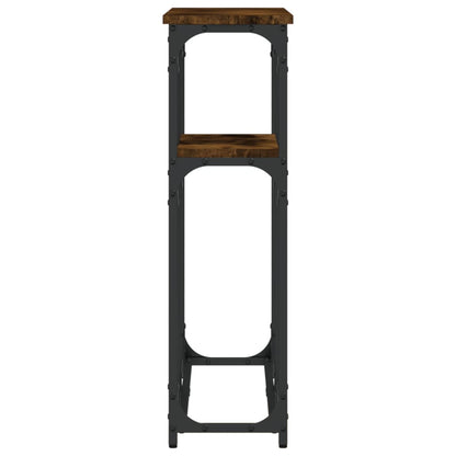 Tavolino Consolle Rovere Fumo 90x22,5x75cm in Legno Multistrato - homemem39