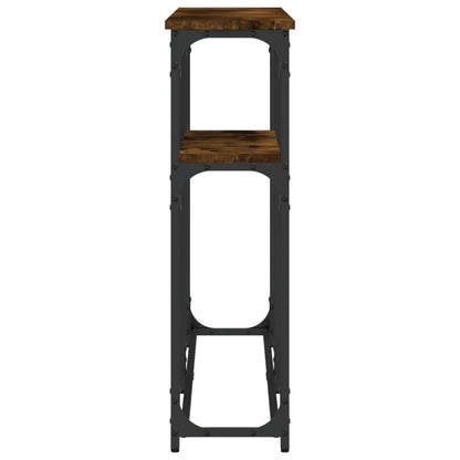 Tavolino Consolle Rovere Fumo 145x22,5x75 cm Legno Multistrato - homemem39